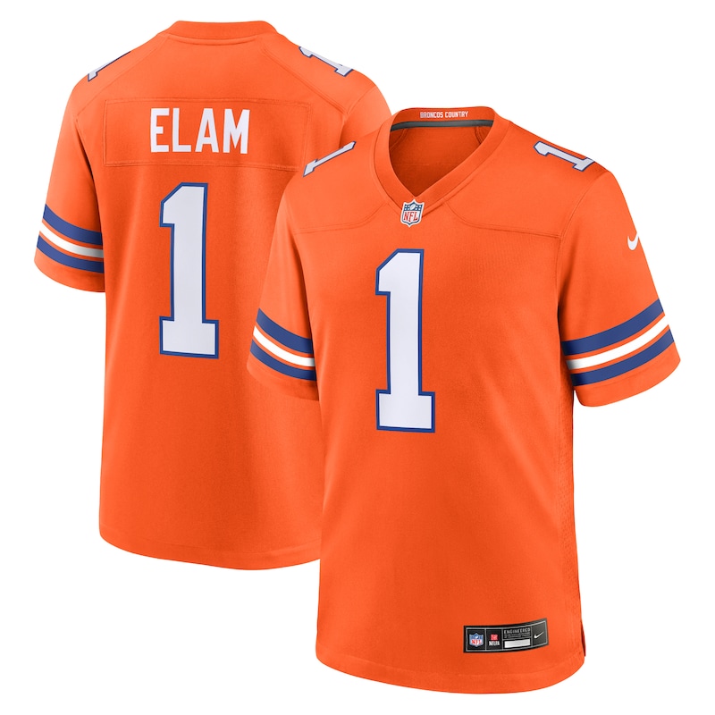 None Jason Elam DEN Broncos Classic Durable Jersey Game Day Wear