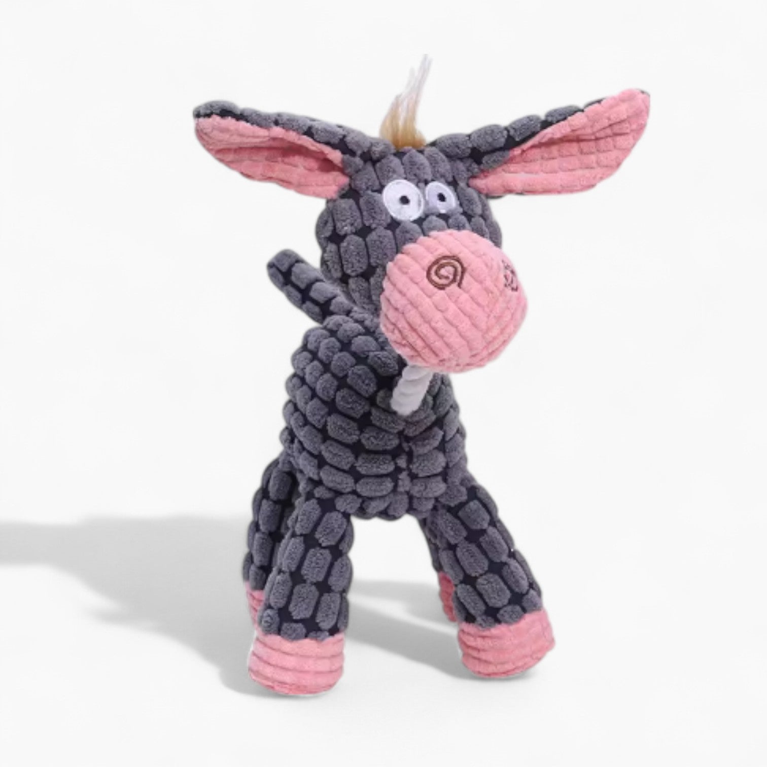 Weather-Resistant Donkbit Frenchie Plush Toy – Animal Squeaky Chew To...