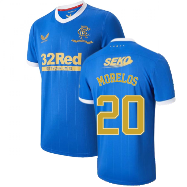 Gers First Kit Morelos 2 #0 Retro Official Merchandise Fan Favor (v9)