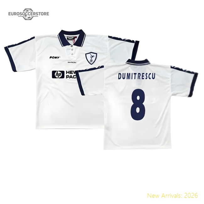 Authentic 1995-1997 Tottenham Home Pony Shirt (dumitrescu 8)