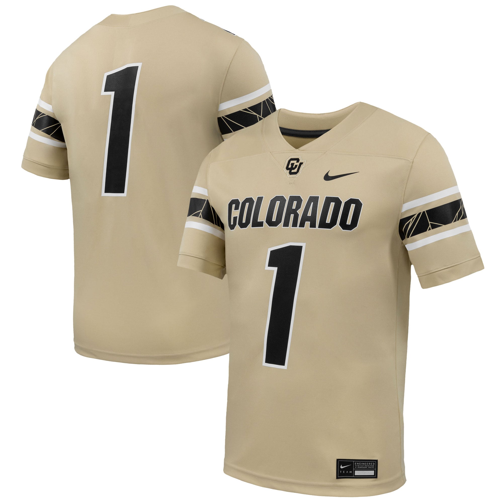 #1 Colorado Buffaloes Nike Alternate Game Football Jersey - Gold