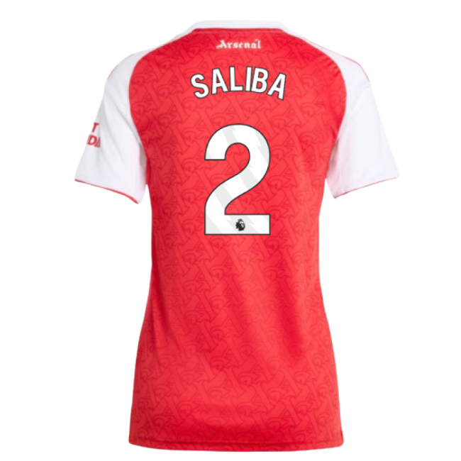 Top Tier Official Arsenal Arsenal Home Shirt Womens Saliba #2 Fres...
