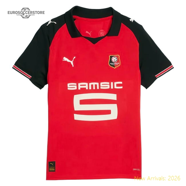 Performance Performance 2025-2026 Stade Rennais Home Shirt (Kids)