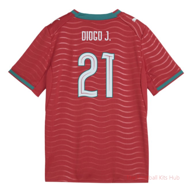 [LK] 2026/27 Portugal Home Shirt (Kids) (Diogo J. 21)