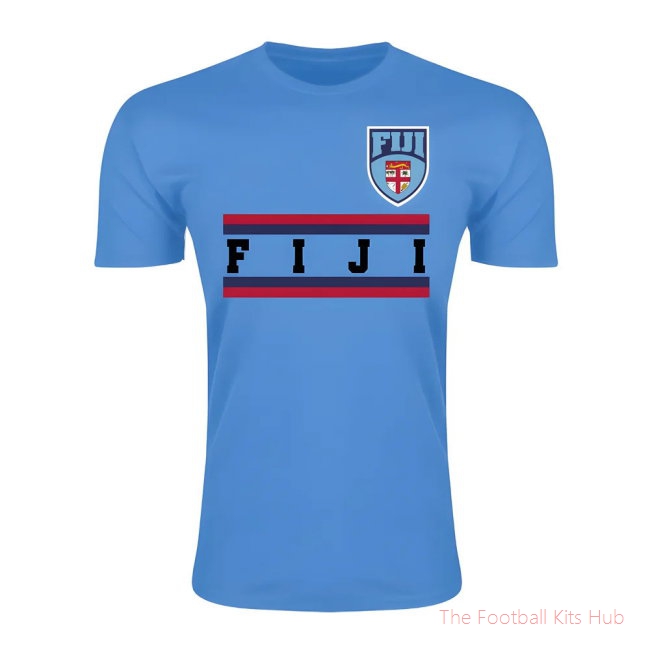 Fiji Core Football Country T-Shirt (Sky)