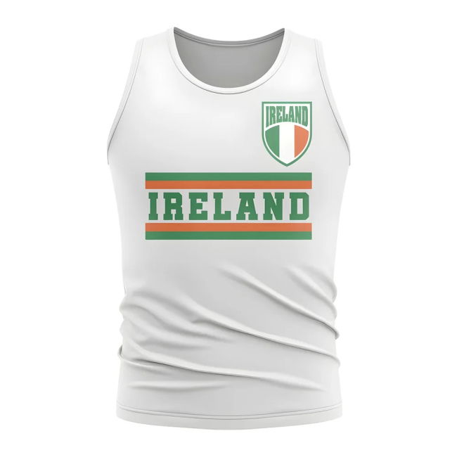 Ireland Core Football Country Sleeveless Tee (White) Premium