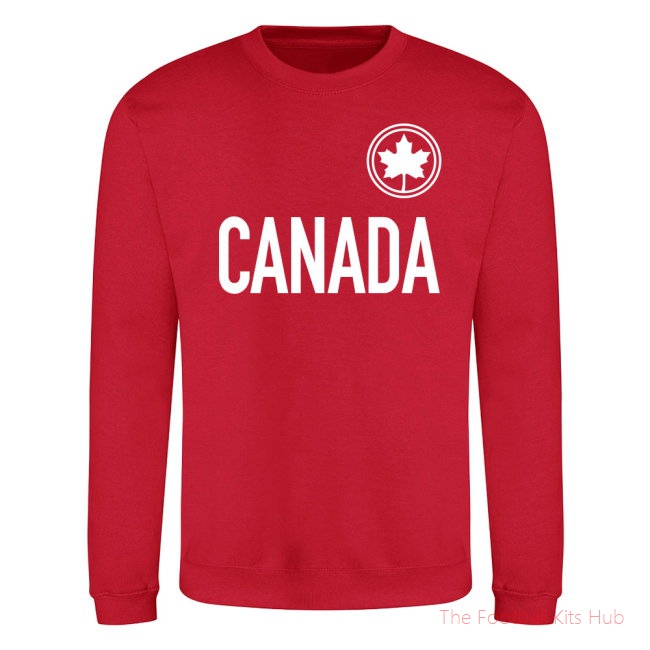 Canada National Team Text Sweatshirt (Red)