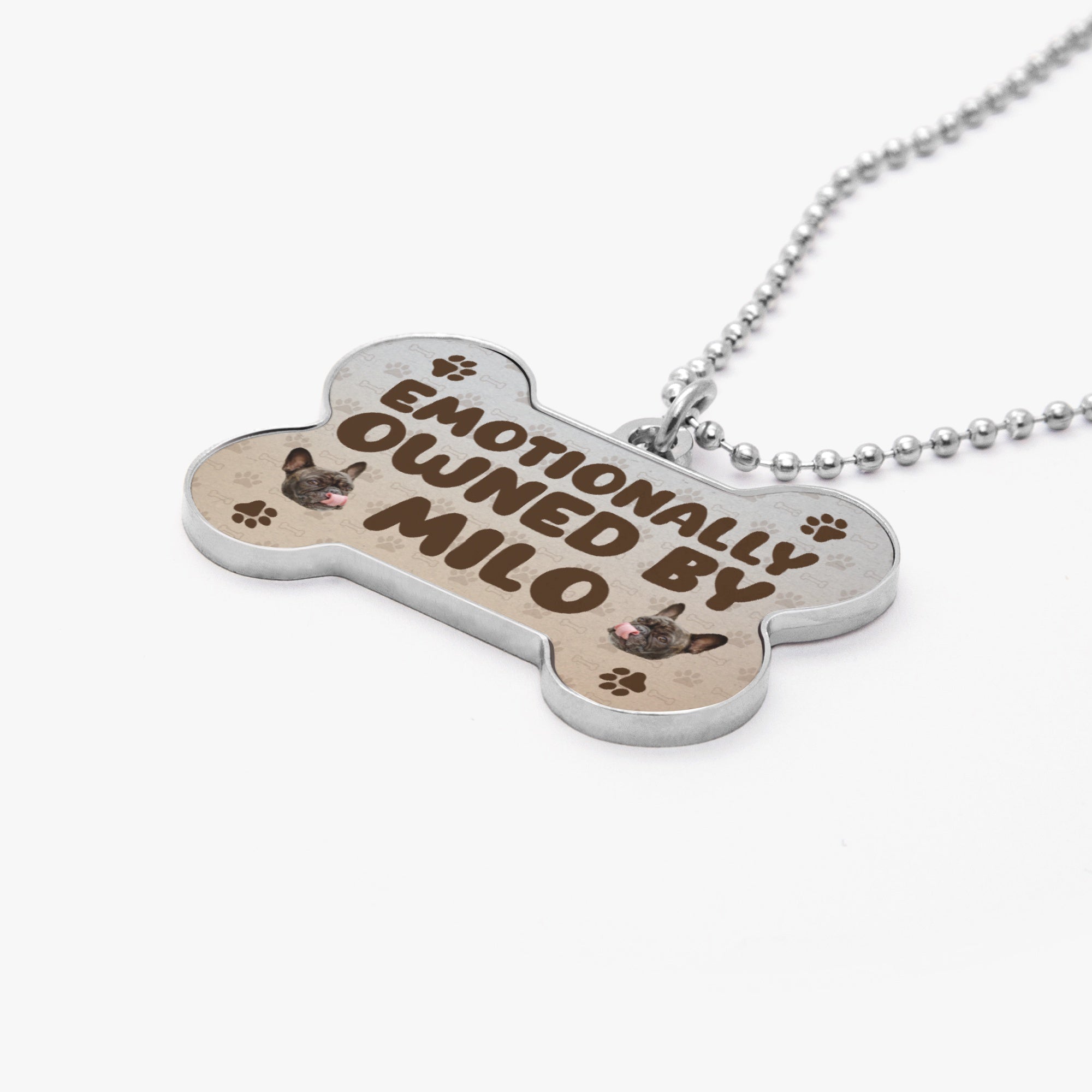 Emotionally Owned - Necklace for frenchie moms