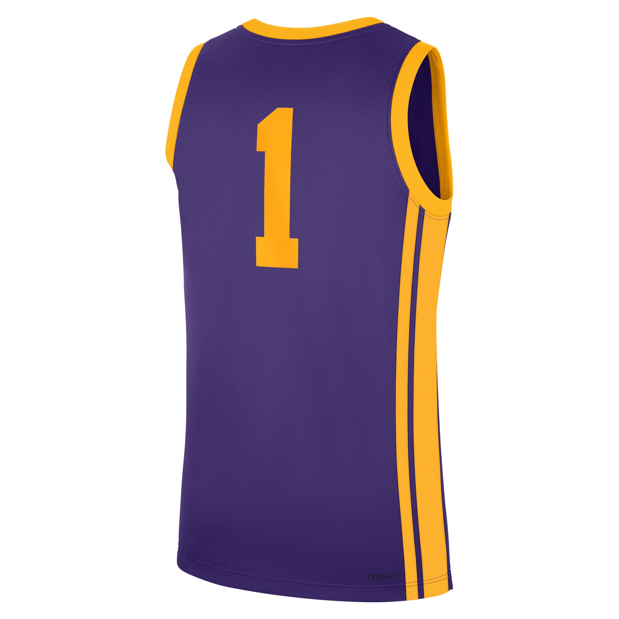#1 LSU Tigers Nike Road Replica Jersey - Purple