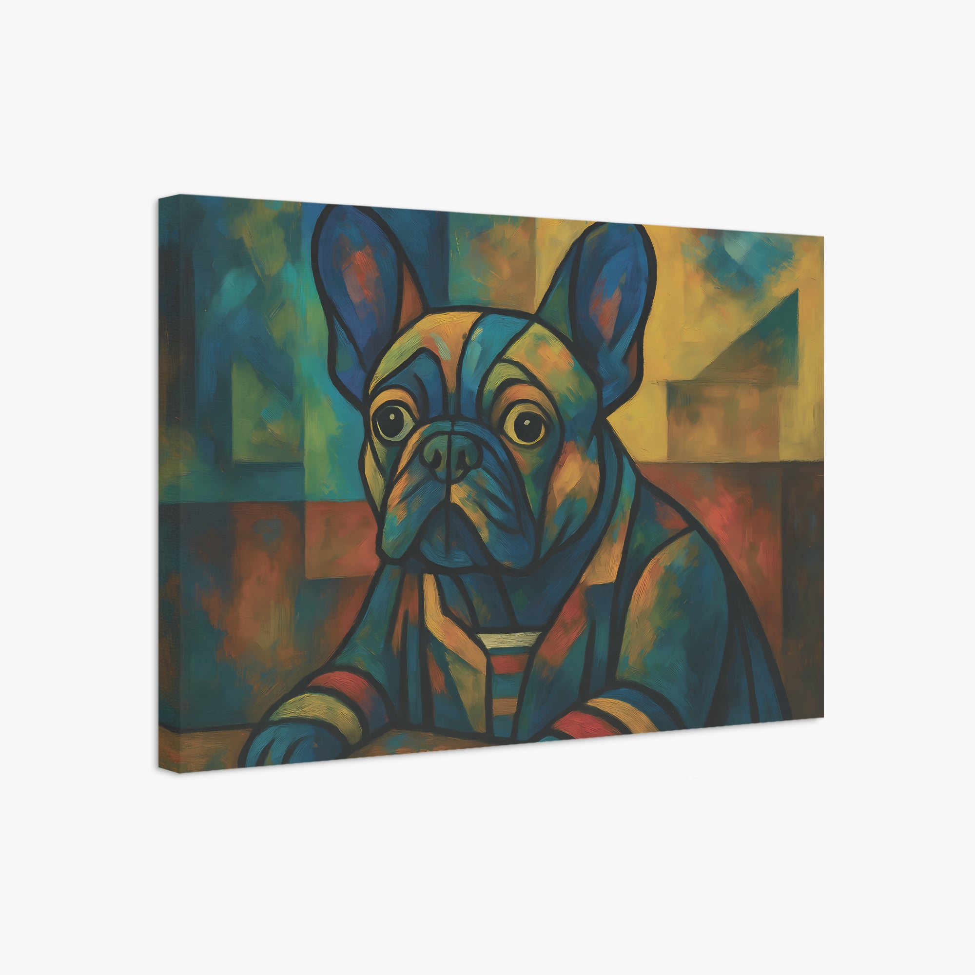 French Bulldog Jane Adorable Frenchie Canvas Wall Art Durable Dog Item
