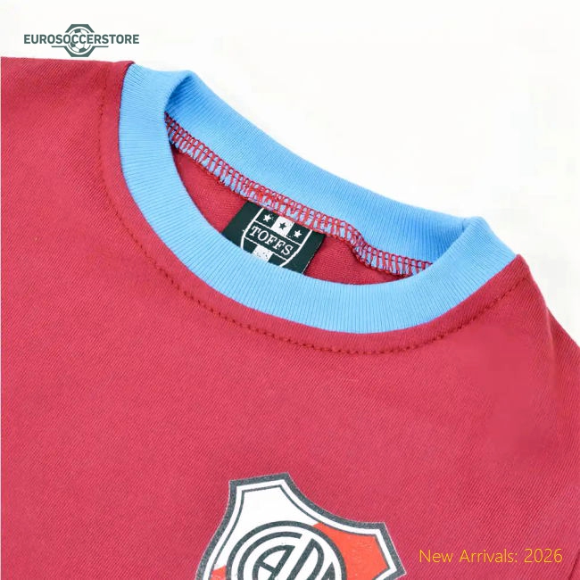 Football Team Kids Durable River Plate Jersey 2025-2026