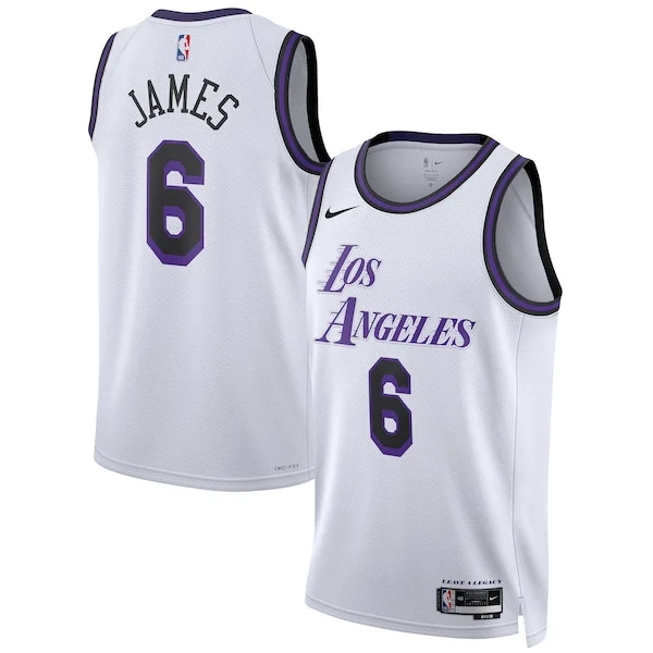 LeBron James LAL Swingman Jersey - fashionable authentic - White
