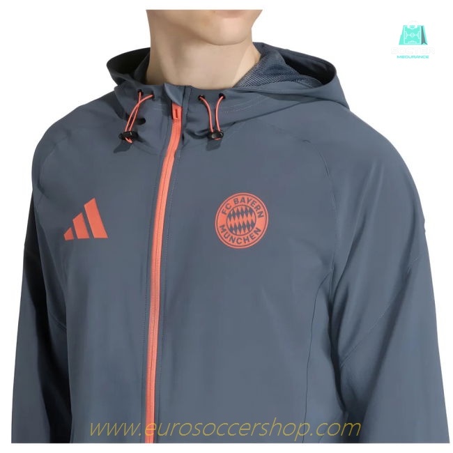 2025-2026 Bayern Munich Vis Tech Travel Jacket (Bold Onix)