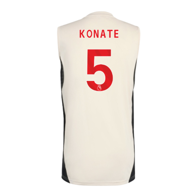 2025-2026 Liverpool Sleeveless Jersey (White) (Konate 5)