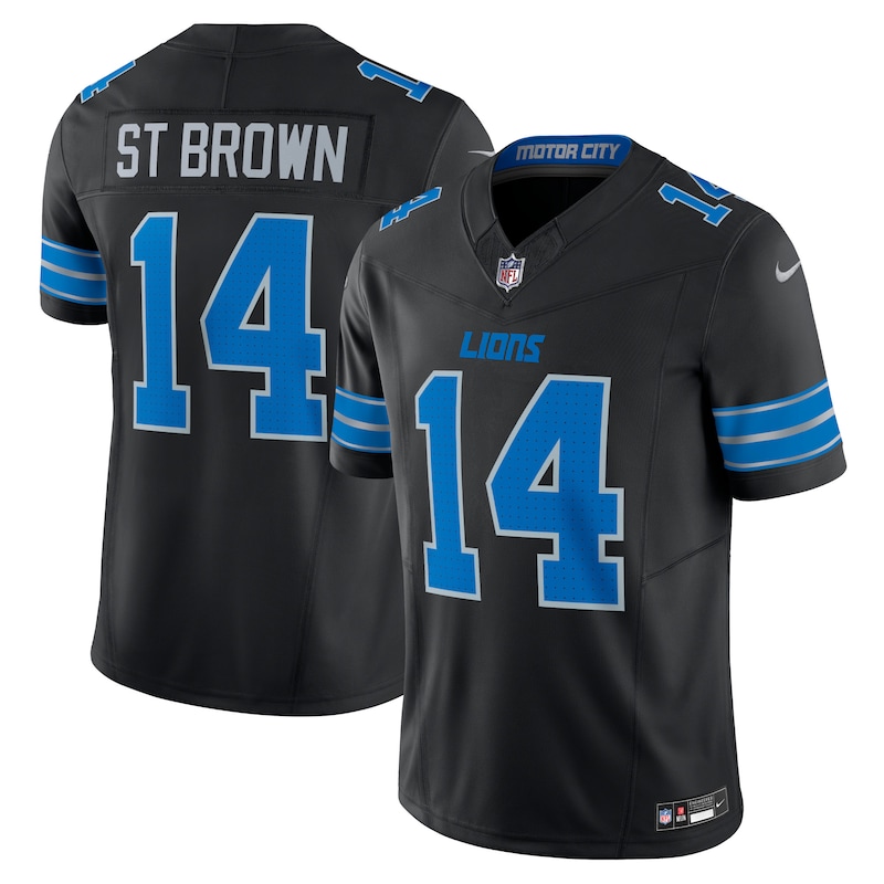 None Amon-Ra St. Brown DET Lions Timeless Top-Grade Jersey Game Day We