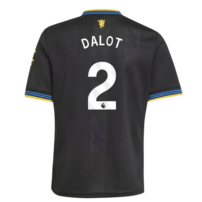 Man Utd Third Football Shirt 2025-20 - Dalot 2 L M S Kids