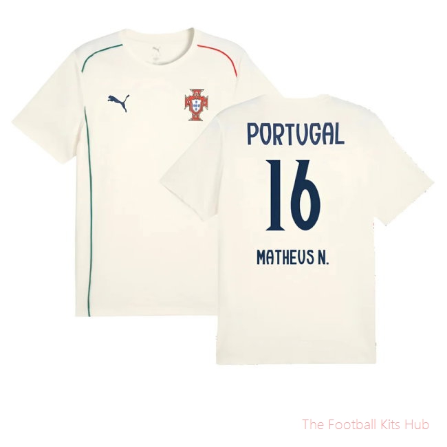 2025-2026 Portugal Casuals Tee (Sugared Almond) (Matheus N. 16)