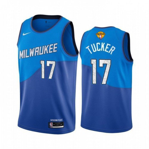 MIL Blue Nike M. Bucks #17 NBA Jersey Premium Quality Premium Quality