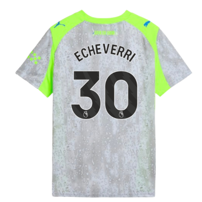 Performance 2025-2026 Man City Third Uniform Kids Echeverri 30