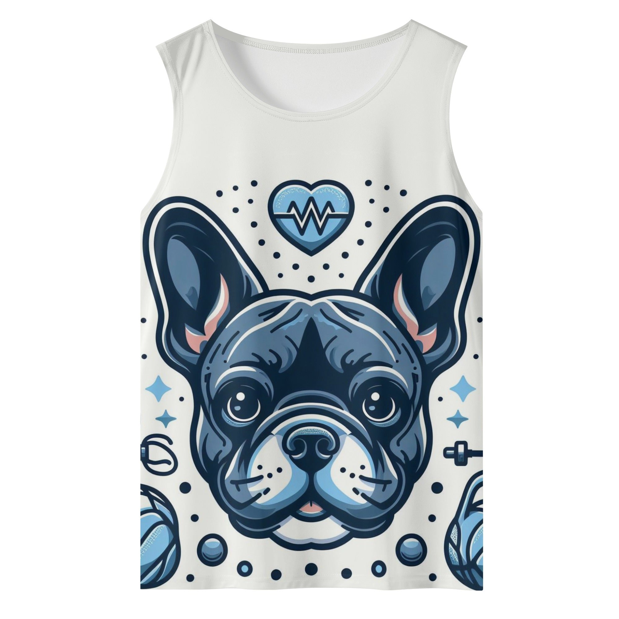 Durable Frenchie Hank - Warm Men Tank Tops Paw Protection