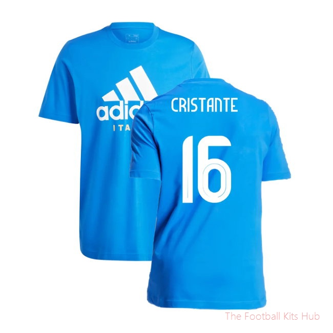 2024-2025 Italy DNA Graphic Tee (Blue) (CRISTANTE 16)