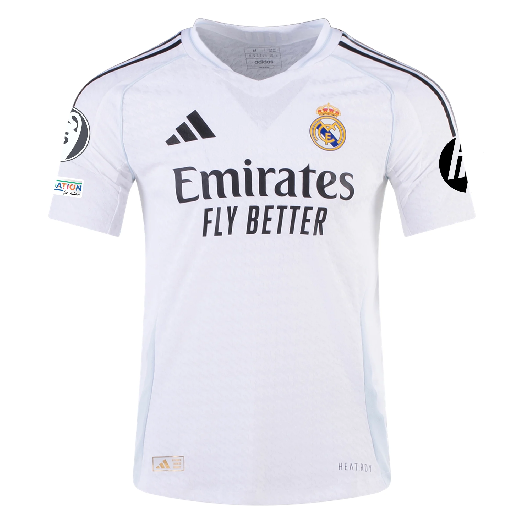 Buy Federico Valverde Real Madrid Authentic Home Soccer Jersey 24/25 Champions League White Black