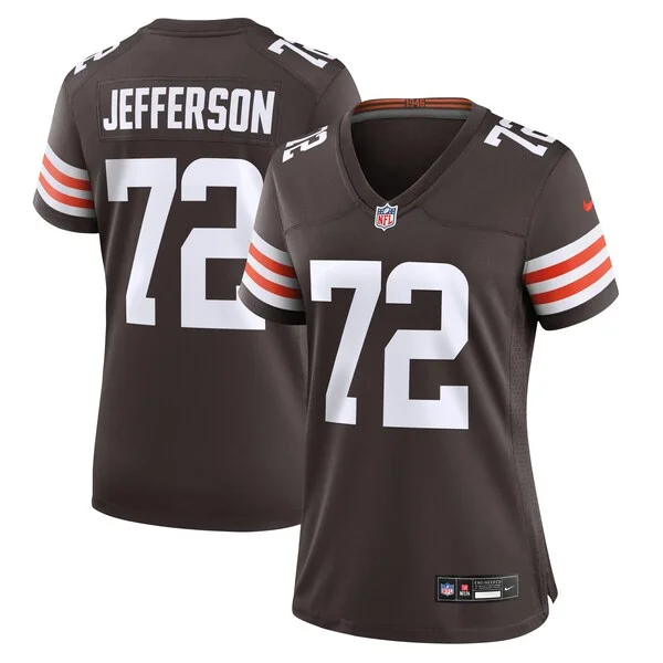 None Quinton Jefferson Game Jersey - Brown | NFL Player Jersey