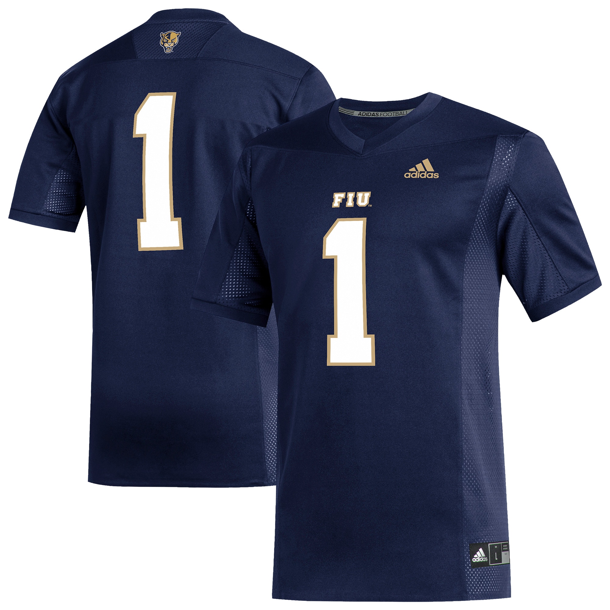#1 FIU Panthers Replica Football Jersey - Navy