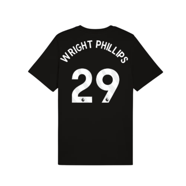 2025-2026 Man City FtblESS Tee Black Premium Wright Phillips 29