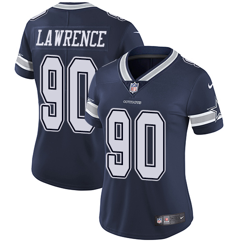 NFL DAL Cowboys Demarcus Lawrence #90 Navy Limited Game Jersey - Pr...