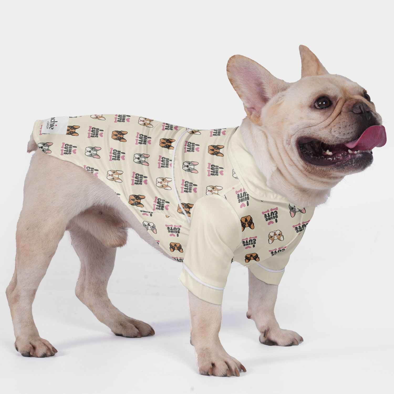 Durable I Love Being Cute - Pajamas For French Bulldog for Daily Life