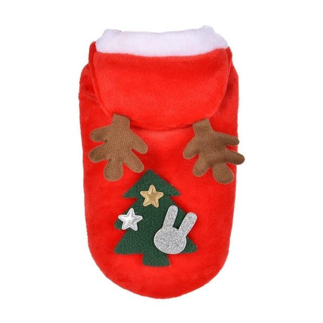 French Bulldog Christmas Hoodie Cute Pet Outfit For French Bulldog