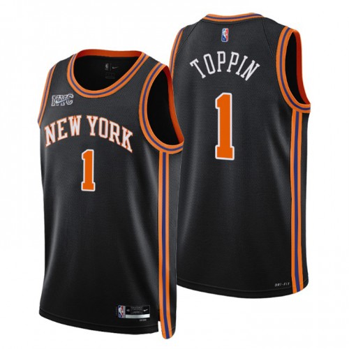 Black LAC York Knicks #1 Nike Official Jersey Premium Quality
