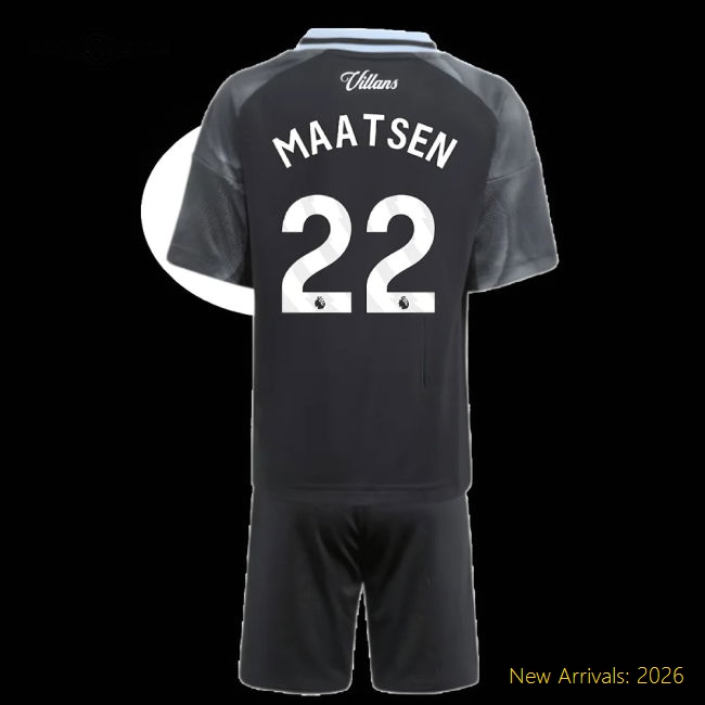 Premium Away Aston Villa Maatsen Jersey 2025-2026 Breathable