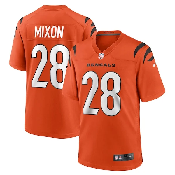 None Joe Mixon Game Jersey - Orange | NFL Player Jersey | NFL Football