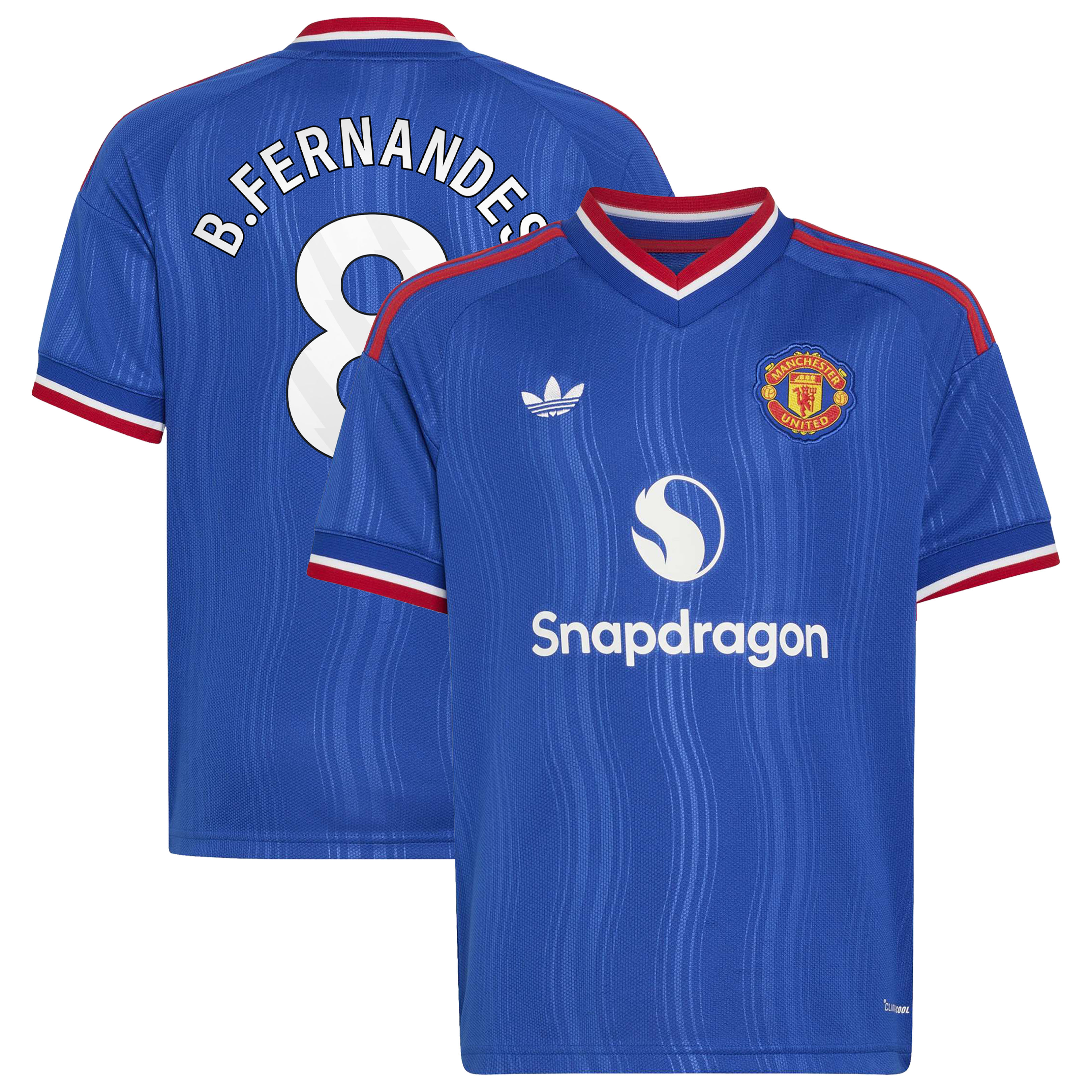 [SJH] Bruno Fernandes Manchester United Youth 2026/27 Away Replica Jersey - Royal