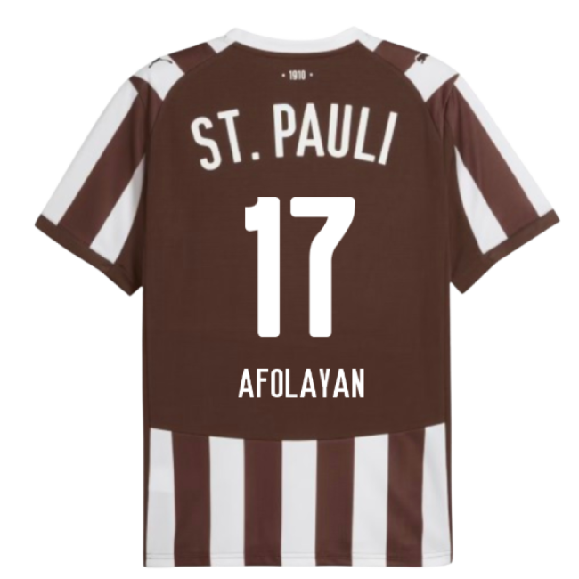 2025-2026 St Pauli Home Kit Kit (Afolayan 17) Fan Edition