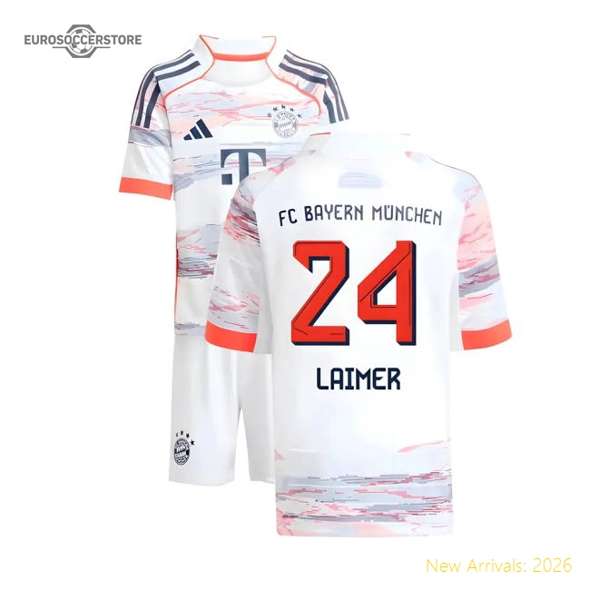 Top-Quality 2025-2026 Bayern Munich Away Mini Kit (Laimer 24)