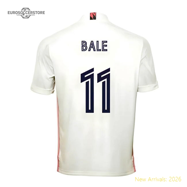 Trending 2020-2021 Real Madrid Adidas Home Football Shirt (Bale 11)