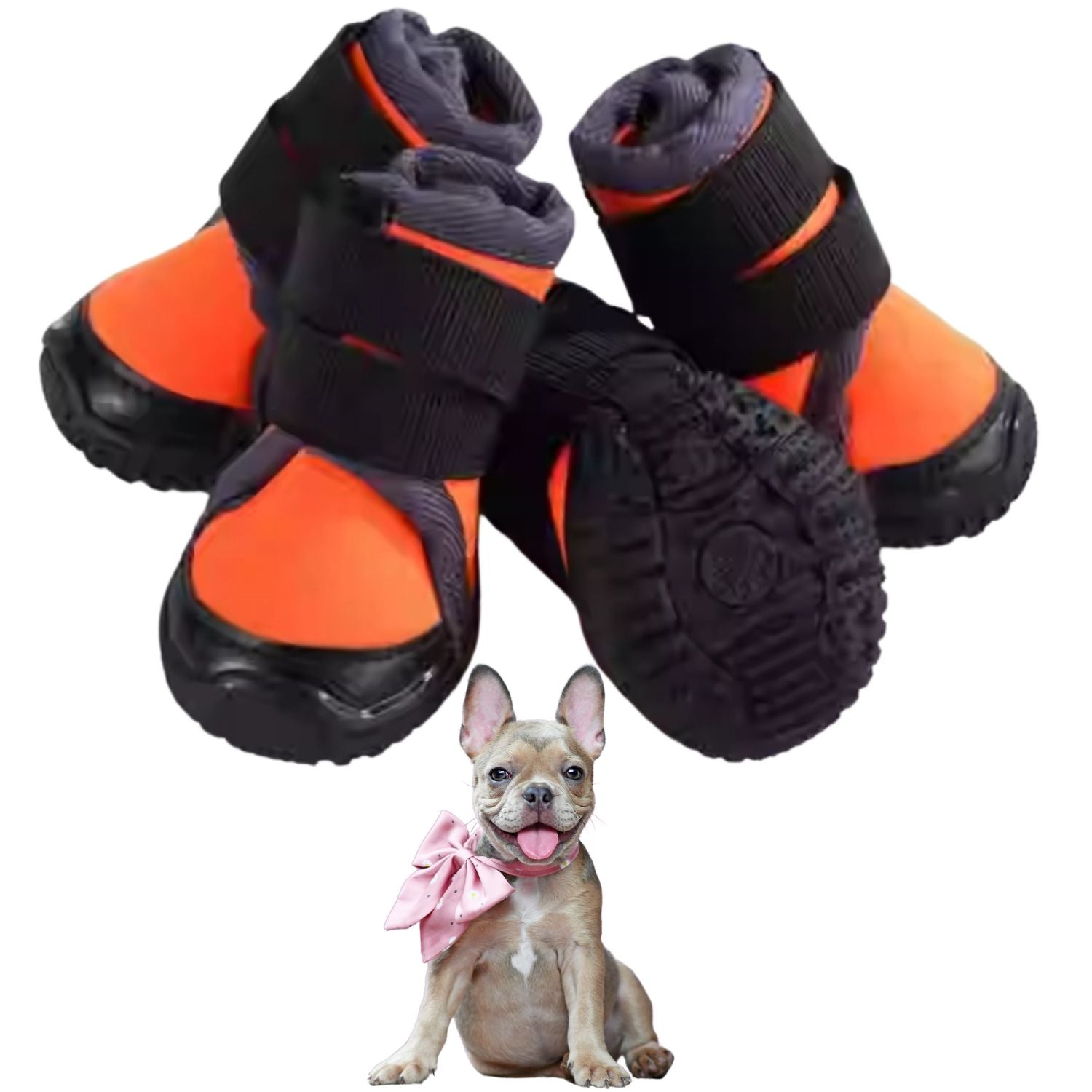 High-Quality Petstride Durable Frenchie Shoes - Waterproof And Breath...
