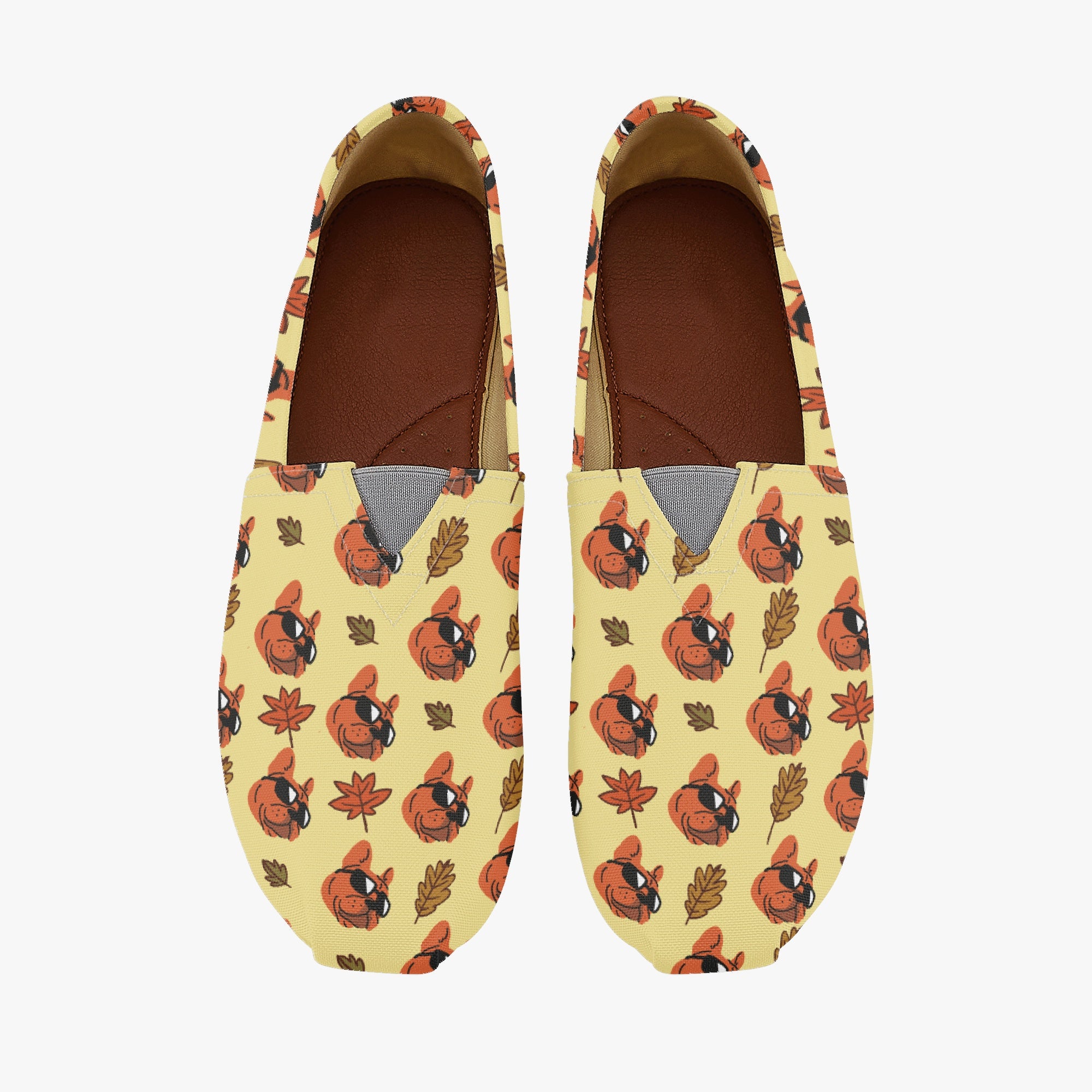 French Bulldog Denim Casual Canvas Shoes Cozy Paw Wear