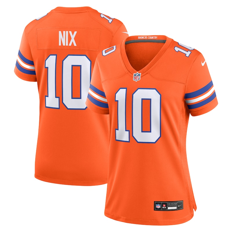 None Bo Nix DEN Broncos Vintage Premium Jersey for NFL Fans
