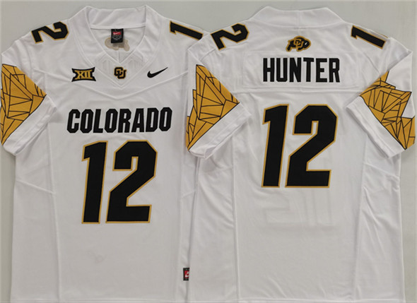 Men's None White 2025 premium Travis Hunter #12 breathable Jersey