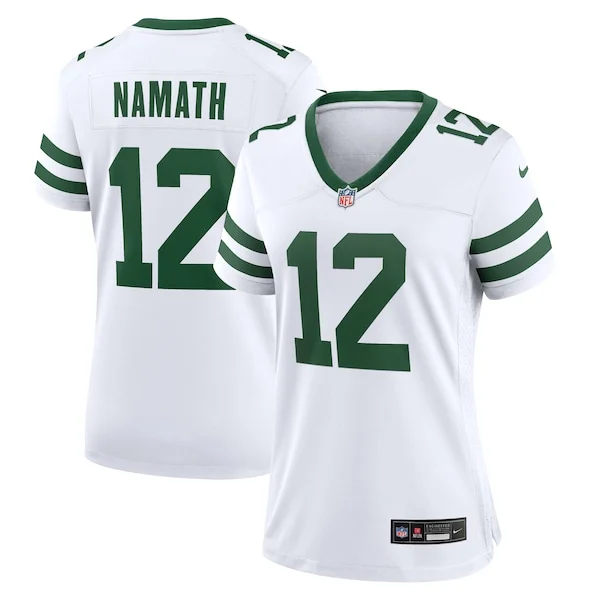 None Joe Namath Game Jersey - White | NFL Player Jersey | NFL Football