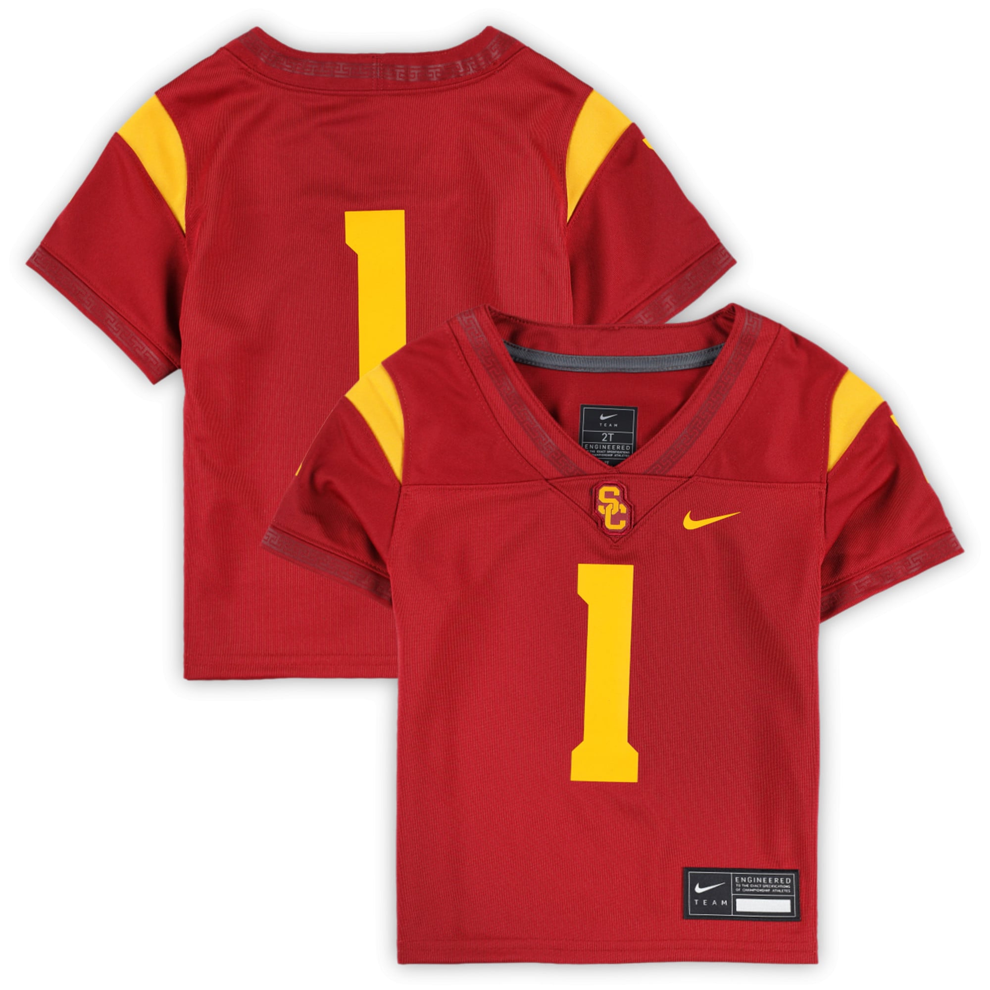 Toddler #1 Cardinal USC Trojans Football Jersey