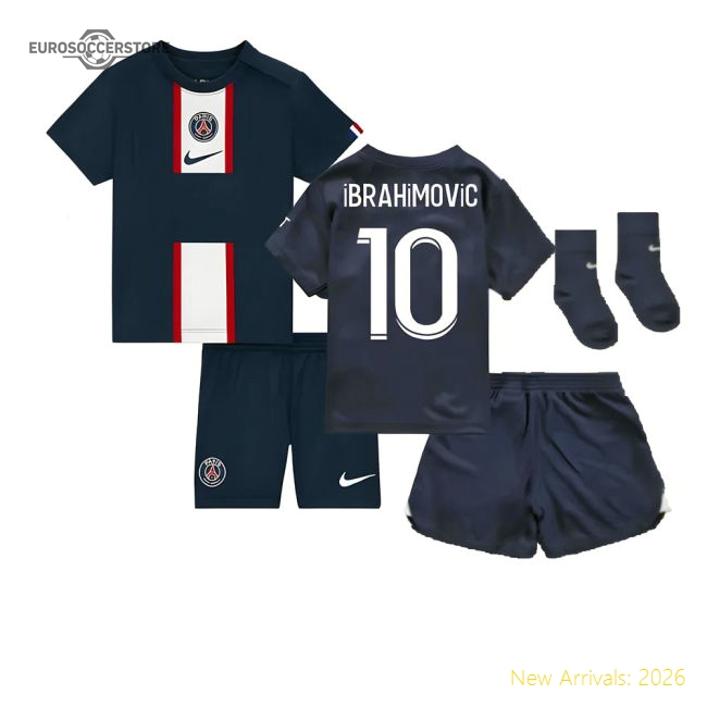 Popular 2022-2023 Psg Infants Home Kit (Ibrahimovic 10)