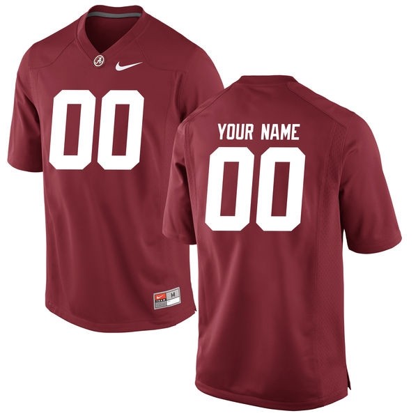 Men Alabama Crimson Tide #00 A.j Mccarron Custom Red V6e Jersey