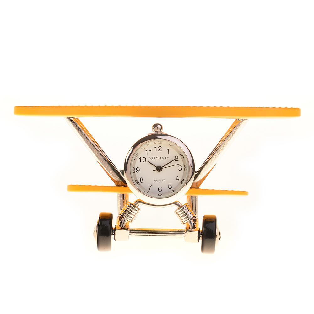 Plane Clock - Green/Yellow