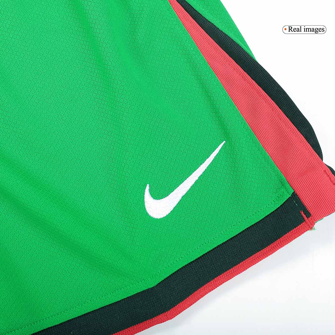 Portugal Home Soccer Shorts Euro 2024 Authentic Kit