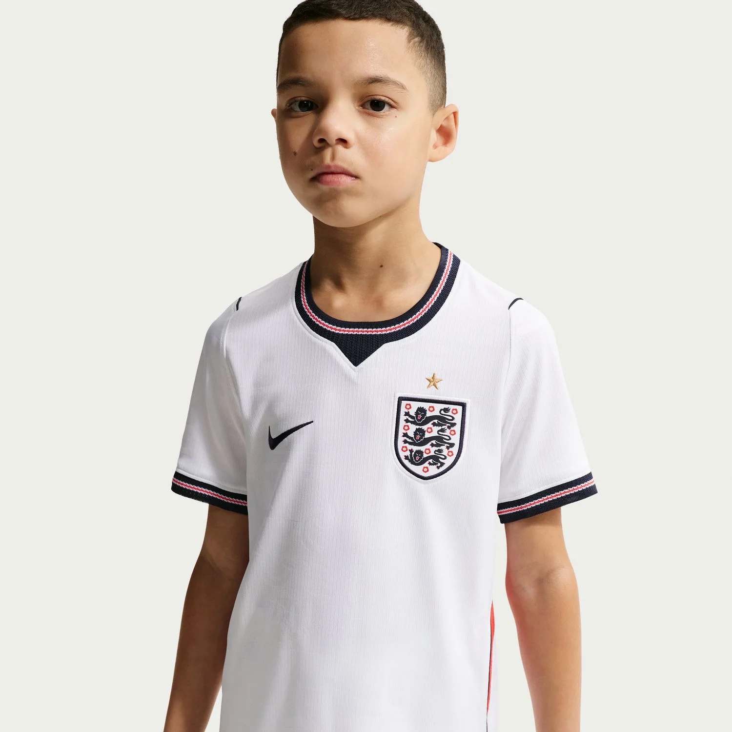 England 2026 Home Youth Jersey - Three Lions Junior Heritage Kit